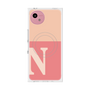 プレミアムスクエアケース with SnapMag［ オリジナル - initial two tone - N pink ］