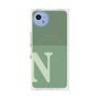 プレミアムスクエアケース with SnapMag［ オリジナル - initial two tone - N green ］
