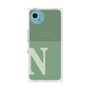 プレミアムスクエアケース with SnapMag［ オリジナル - initial two tone - N green ］