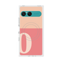 プレミアムスクエアケース with SnapMag［ オリジナル - initial two tone - O pink ］