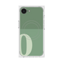 プレミアムスクエアケース with SnapMag［ オリジナル - initial two tone - O green ］