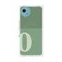 プレミアムスクエアケース with SnapMag［ オリジナル - initial two tone - O green ］