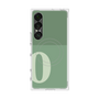 プレミアムスクエアケース with SnapMag［ オリジナル - initial two tone - O green ］