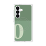 プレミアムスクエアケース with SnapMag［ オリジナル - initial two tone - O green ］
