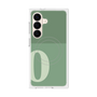 プレミアムスクエアケース with SnapMag［ オリジナル - initial two tone - O green ］