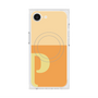 プレミアムスクエアケース with SnapMag［ オリジナル - initial two tone - P orange ］