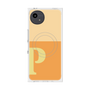 プレミアムスクエアケース with SnapMag［ オリジナル - initial two tone - P orange ］