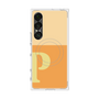 プレミアムスクエアケース with SnapMag［ オリジナル - initial two tone - P orange ］