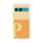 プレミアムスクエアケース with SnapMag［ オリジナル - initial two tone - P orange ］
