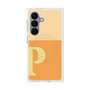 プレミアムスクエアケース with SnapMag［ オリジナル - initial two tone - P orange ］