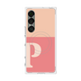 プレミアムスクエアケース with SnapMag［ オリジナル - initial two tone - P pink ］