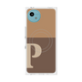 プレミアムスクエアケース with SnapMag［ オリジナル - initial two tone - P brown ］