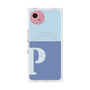 プレミアムスクエアケース with SnapMag［ オリジナル - initial two tone - P blue ］