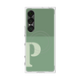 プレミアムスクエアケース with SnapMag［ オリジナル - initial two tone - P green ］