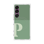 プレミアムスクエアケース with SnapMag［ オリジナル - initial two tone - P green ］