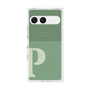 プレミアムスクエアケース with SnapMag［ オリジナル - initial two tone - P green ］