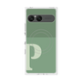 プレミアムスクエアケース with SnapMag［ オリジナル - initial two tone - P green ］
