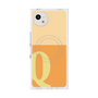 プレミアムスクエアケース with SnapMag［ オリジナル - initial two tone - Q orange ］