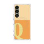 プレミアムスクエアケース with SnapMag［ オリジナル - initial two tone - Q orange ］