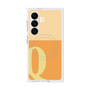 プレミアムスクエアケース with SnapMag［ オリジナル - initial two tone - Q orange ］