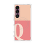 プレミアムスクエアケース with SnapMag［ オリジナル - initial two tone - Q pink ］