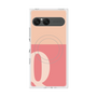 プレミアムスクエアケース with SnapMag［ オリジナル - initial two tone - Q pink ］
