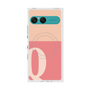 プレミアムスクエアケース with SnapMag［ オリジナル - initial two tone - Q pink ］