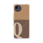 プレミアムスクエアケース with SnapMag［ オリジナル - initial two tone - Q brown ］