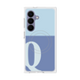 プレミアムスクエアケース with SnapMag［ オリジナル - initial two tone - Q blue ］