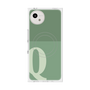 プレミアムスクエアケース with SnapMag［ オリジナル - initial two tone - Q green ］