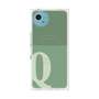 プレミアムスクエアケース with SnapMag［ オリジナル - initial two tone - Q green ］
