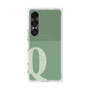 プレミアムスクエアケース with SnapMag［ オリジナル - initial two tone - Q green ］