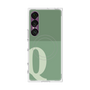 プレミアムスクエアケース with SnapMag［ オリジナル - initial two tone - Q green ］