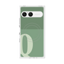 プレミアムスクエアケース with SnapMag［ オリジナル - initial two tone - Q green ］