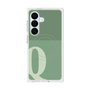 プレミアムスクエアケース with SnapMag［ オリジナル - initial two tone - Q green ］