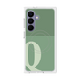 プレミアムスクエアケース with SnapMag［ オリジナル - initial two tone - Q green ］