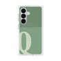 プレミアムスクエアケース with SnapMag［ オリジナル - initial two tone - Q green ］