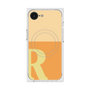 プレミアムスクエアケース with SnapMag［ オリジナル - initial two tone - R orange ］