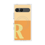 プレミアムスクエアケース with SnapMag［ オリジナル - initial two tone - R orange ］