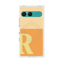 プレミアムスクエアケース with SnapMag［ オリジナル - initial two tone - R orange ］