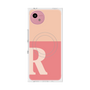 プレミアムスクエアケース with SnapMag［ オリジナル - initial two tone - R pink ］