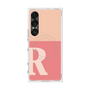 プレミアムスクエアケース with SnapMag［ オリジナル - initial two tone - R pink ］