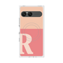 プレミアムスクエアケース with SnapMag［ オリジナル - initial two tone - R pink ］