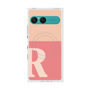 プレミアムスクエアケース with SnapMag［ オリジナル - initial two tone - R pink ］