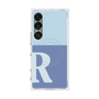 プレミアムスクエアケース with SnapMag［ オリジナル - initial two tone - R blue ］