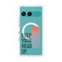 プレミアムスクエアケース with SnapMag［ オリジナル - ドットオーバーレイ - KEEP YOUR HEAD UP/A ］