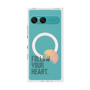 プレミアムスクエアケース with SnapMag［ オリジナル - ドットオーバーレイ - FOLLOW YOUR HEART/A ］