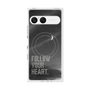 プレミアムスクエアケース with SnapMag［ オリジナル - ドットオーバーレイ - FOLLOW YOUR HEART/B ］