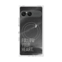 プレミアムスクエアケース with SnapMag［ オリジナル - ドットオーバーレイ - FOLLOW YOUR HEART/B ］