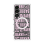 プレミアムスクエアケース with SnapMag［ Barbie - ロゴパターン3 - クリア ］